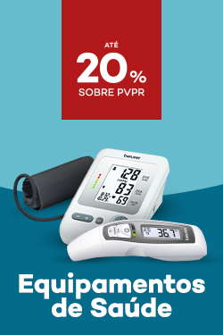 Equipamentos de Saude com destaque promocional de at&eacute; 20% sobre pre&ccedil;o de Venda ao P&uacute;blico Recomendado